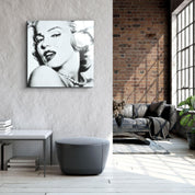 ・"Marilyn Monroe"・Glass Wall Art - ArtDesigna Glass Printing Wall Art