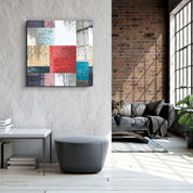 ・"Squares"・Glass Wall Art - ArtDesigna Glass Printing Wall Art