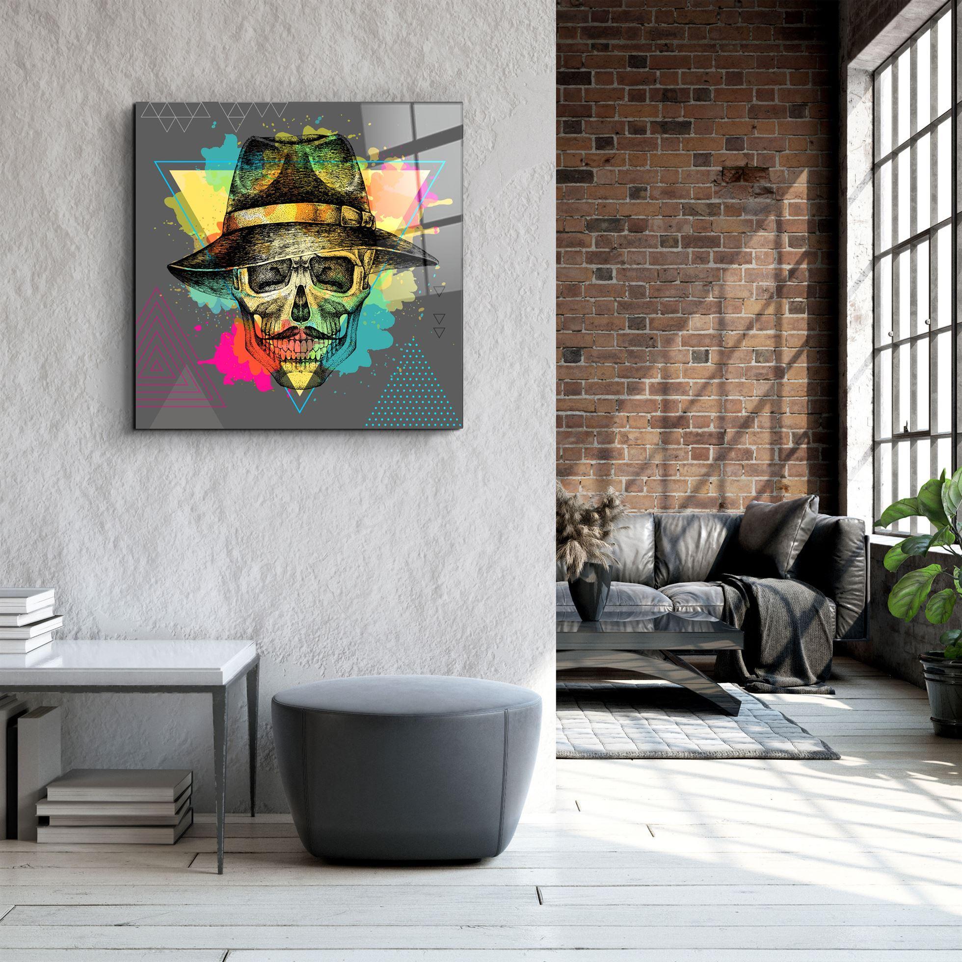 ・"Skulla4"・Glass Wall Art - ArtDesigna Glass Printing Wall Art