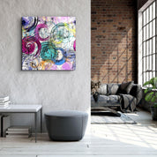 ・"Absctract Colors"・Glass Wall Art - ArtDesigna Glass Printing Wall Art
