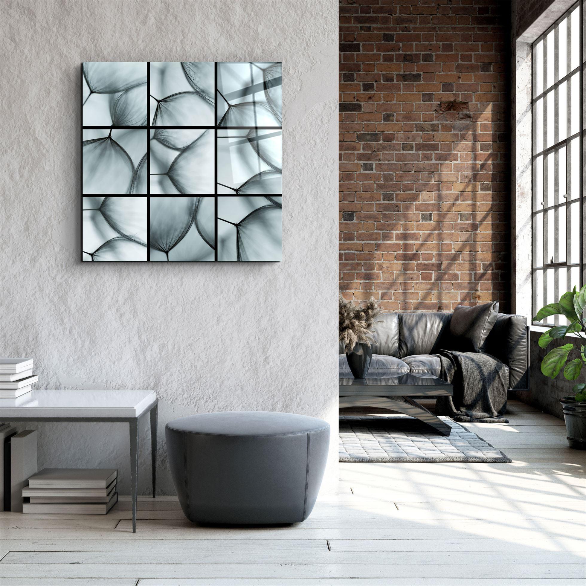 ・"Flower Mosaic"・Glass Wall Art - ArtDesigna Glass Printing Wall Art