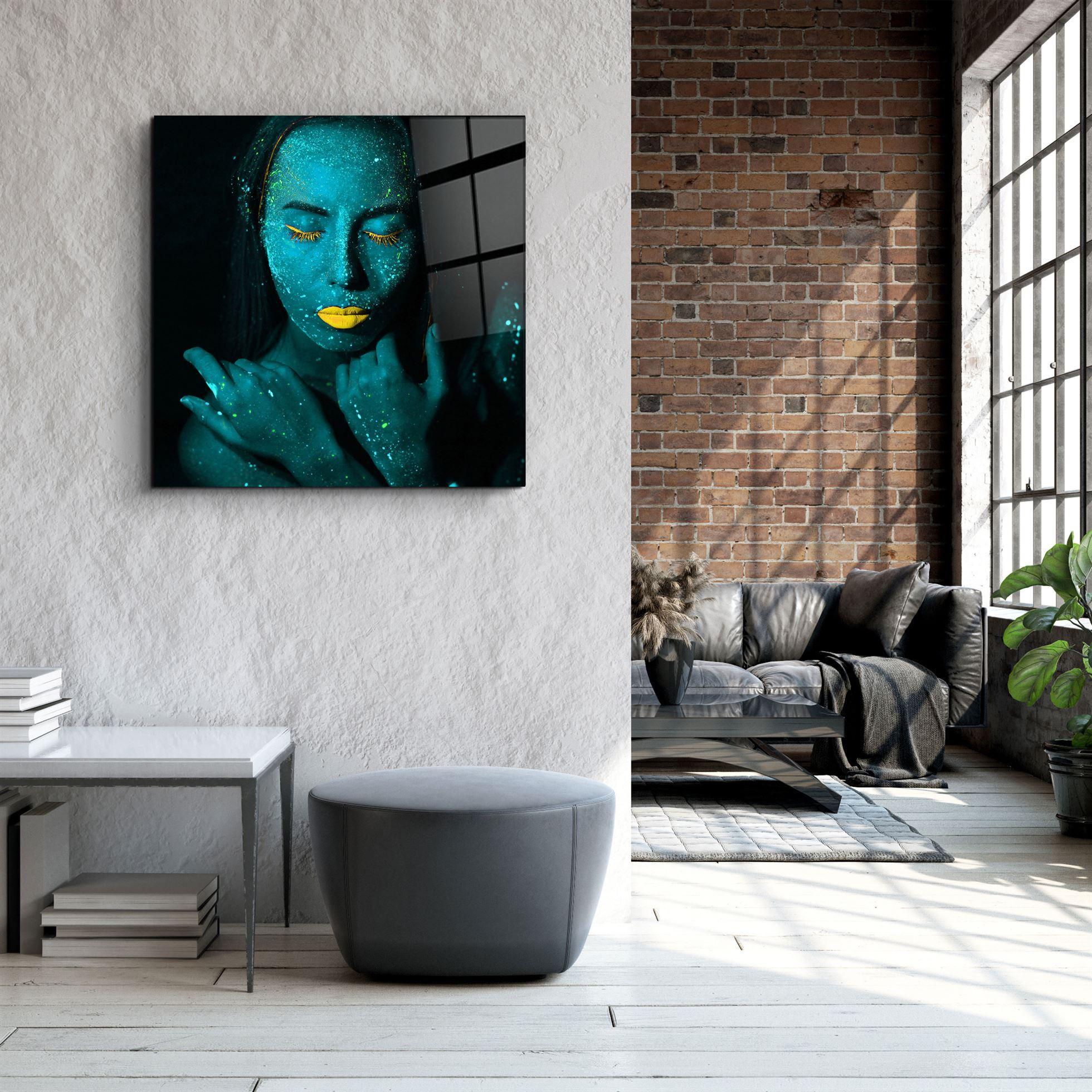 ・"Dreamer Green"・Glass Wall Art - ArtDesigna Glass Printing Wall Art