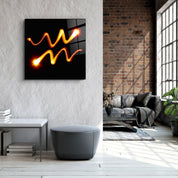 ."Aquarius Zodiac Symbol". Glass Wall Art - ArtDesigna Glass Printing Wall Art