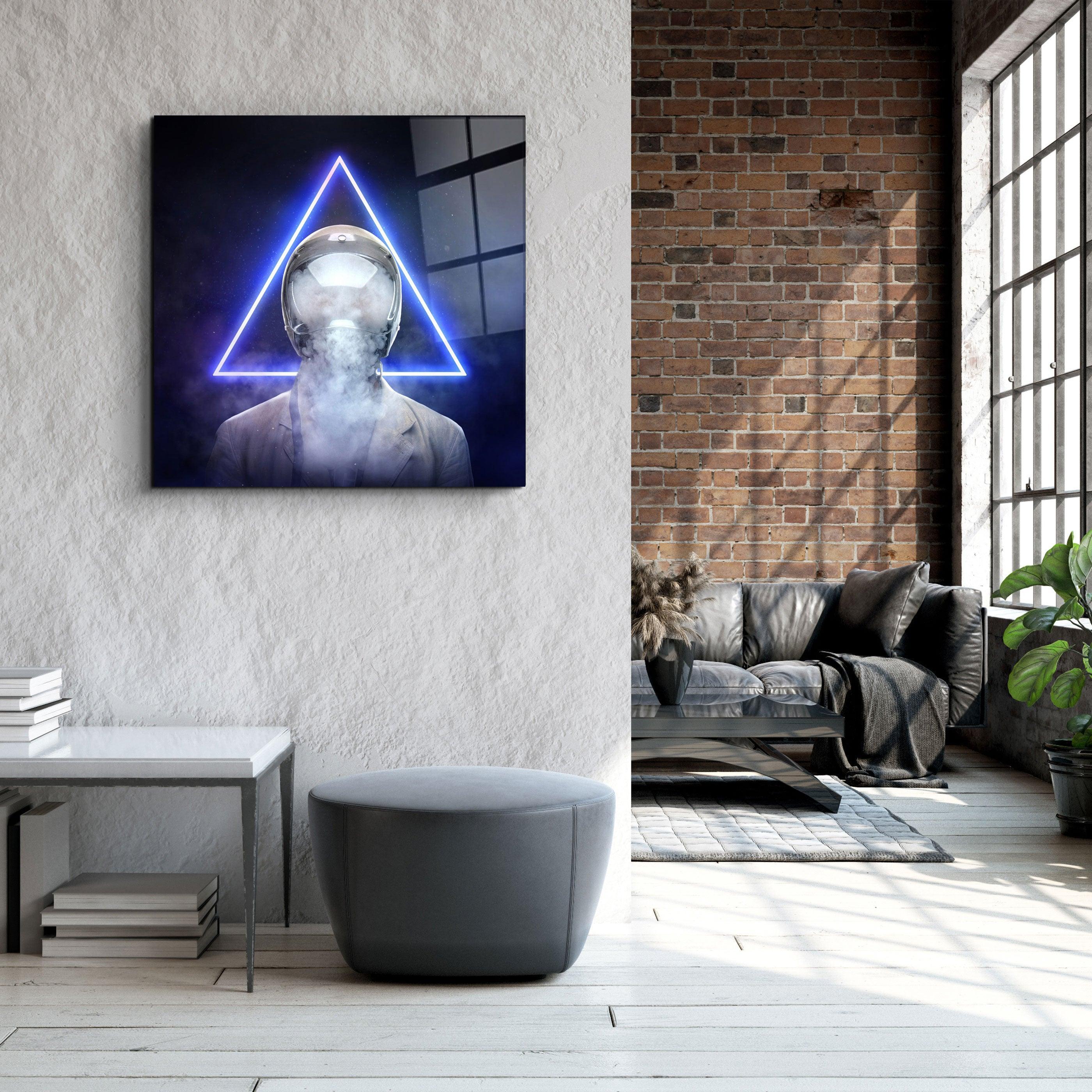 ・"Smoky Face"・Glass Wall Art - ArtDesigna Glass Printing Wall Art