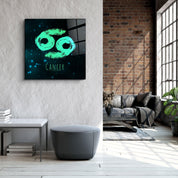 ."Zodiac V2 - Cancer". Glass Wall Art - ArtDesigna Glass Printing Wall Art