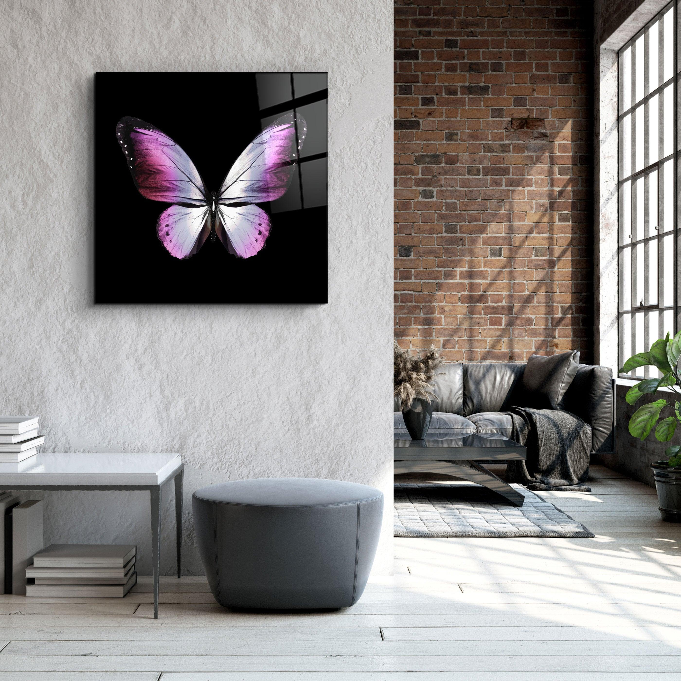 ・"Butterfly"・Glass Wall Art - ArtDesigna Glass Printing Wall Art