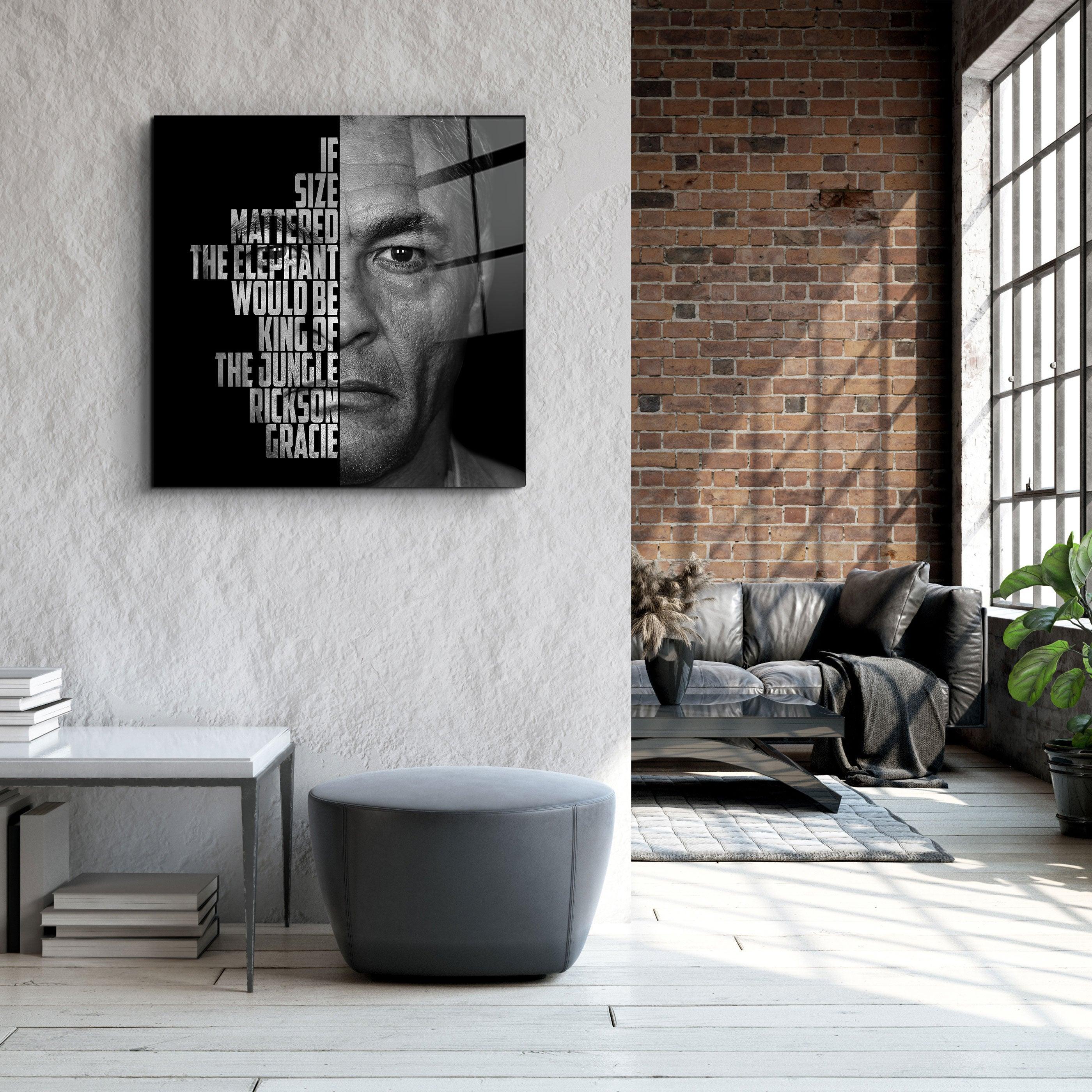 ・"Rickson Gracie"・Designers Collection Glass Wall Art - ArtDesigna Glass Printing Wall Art
