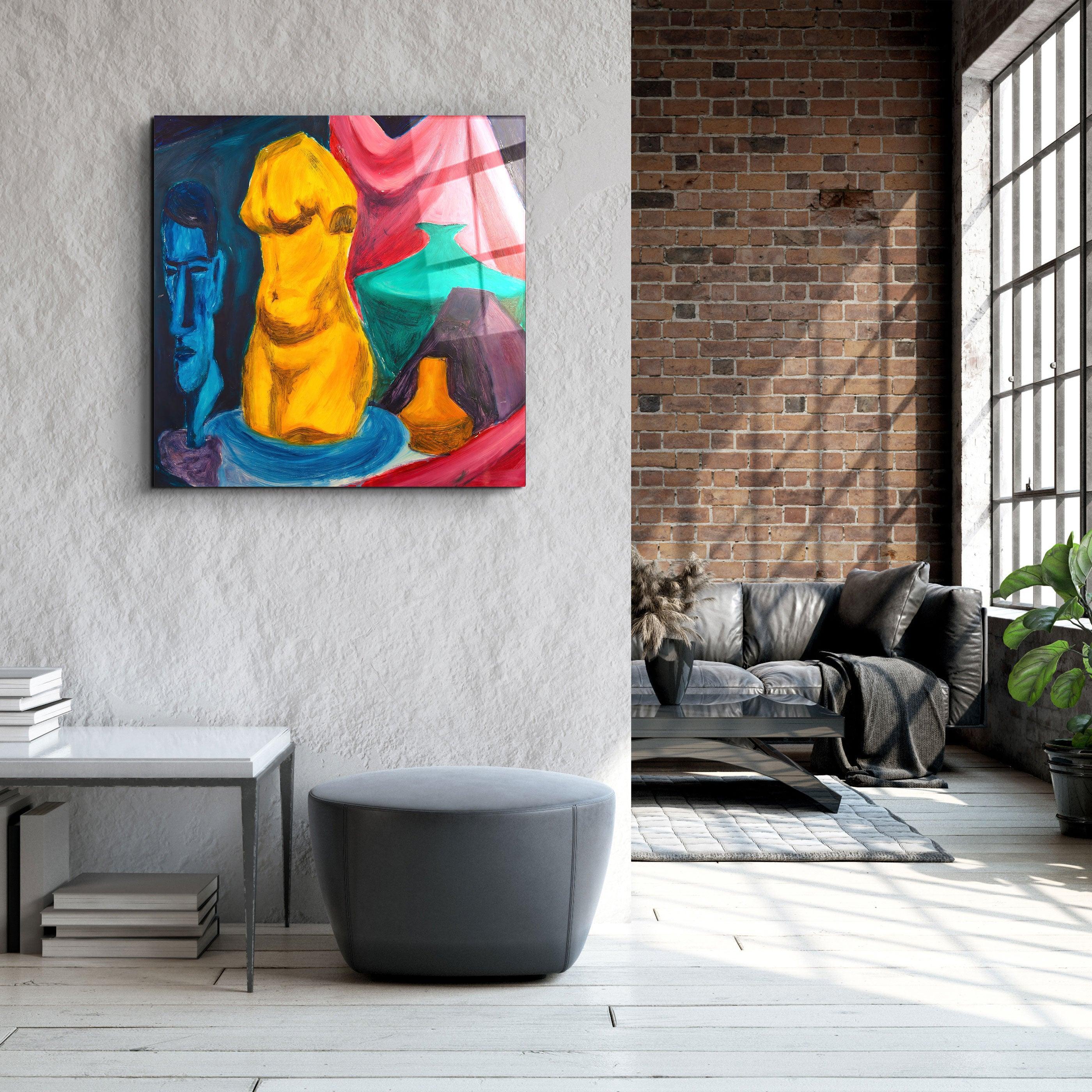 ・"The Body"・Hand-Drawn Image - Glass Wall Art - ArtDesigna Glass Printing Wall Art