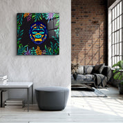 ・"Animal Republic-Gorilla"・Designers Collection Glass Wall Art - ArtDesigna Glass Printing Wall Art