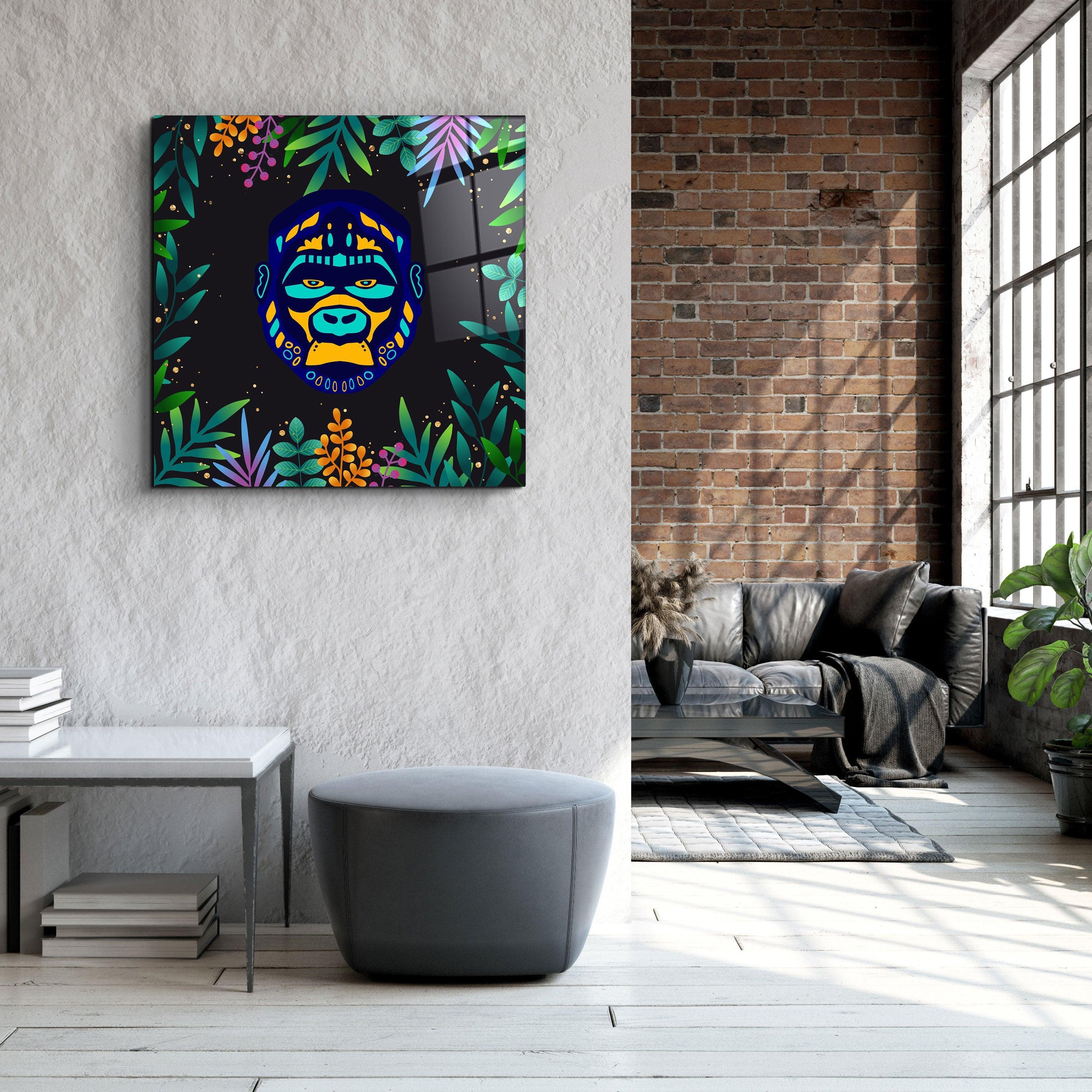 ・"Animal Republic-Gorilla"・Designers Collection Glass Wall Art - ArtDesigna Glass Printing Wall Art