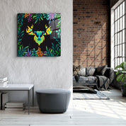 ・"Animal Republic-Deer"・Designers Collection Glass Wall Art - ArtDesigna Glass Printing Wall Art