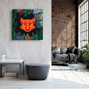 ・"Animal Republic-Fox"・Designers Collection Glass Wall Art - ArtDesigna Glass Printing Wall Art