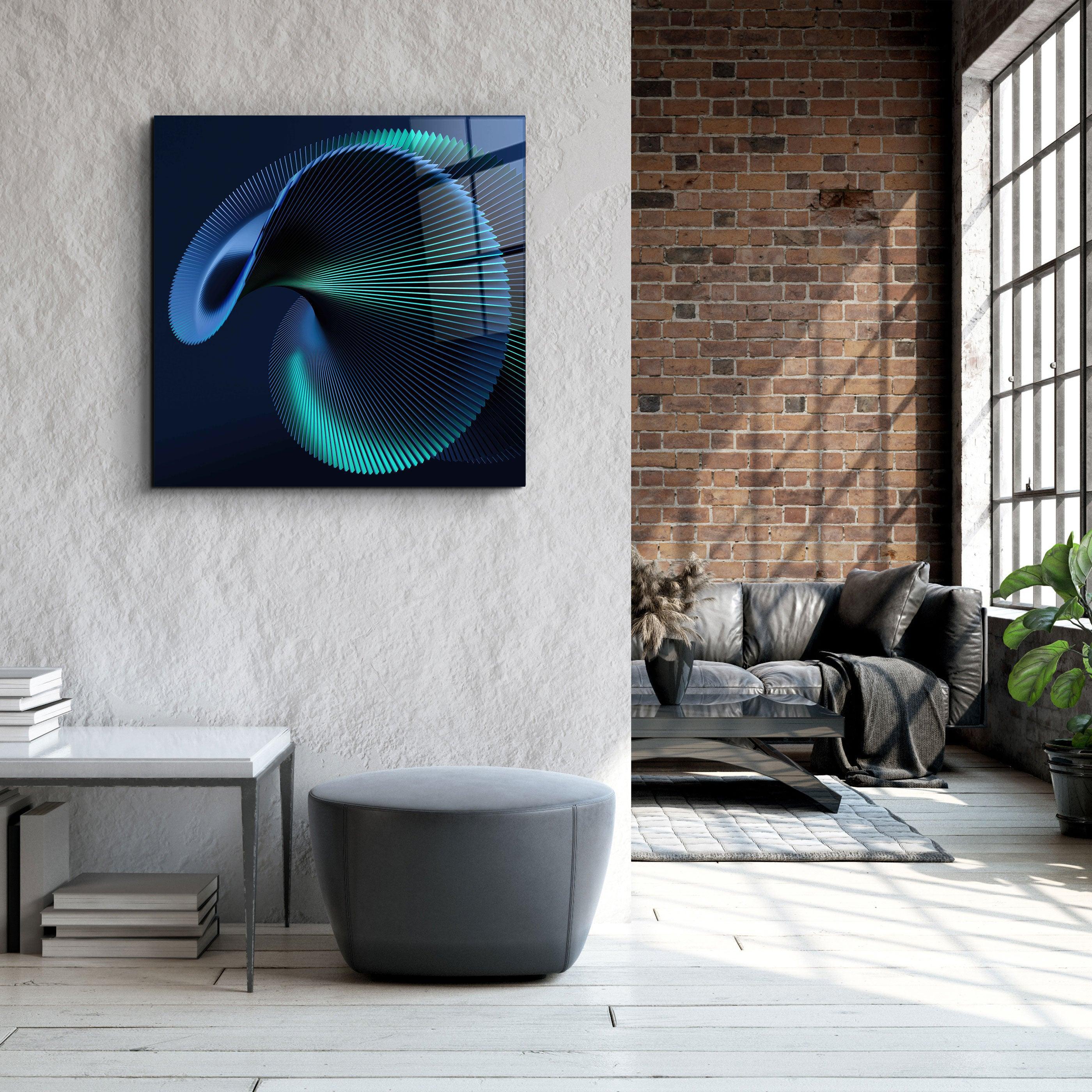 ."Bract". Designer's Collection Glass Wall Art - ArtDesigna Glass Printing Wall Art