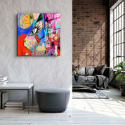 ."Rabbit Illustration". Designer's Collection Glass Wall Art - ArtDesigna Glass Printing Wall Art