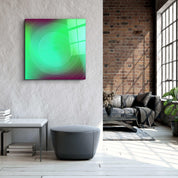 ."Green Hypnosis". Designer's Collection Glass Wall Art - ArtDesigna Glass Printing Wall Art