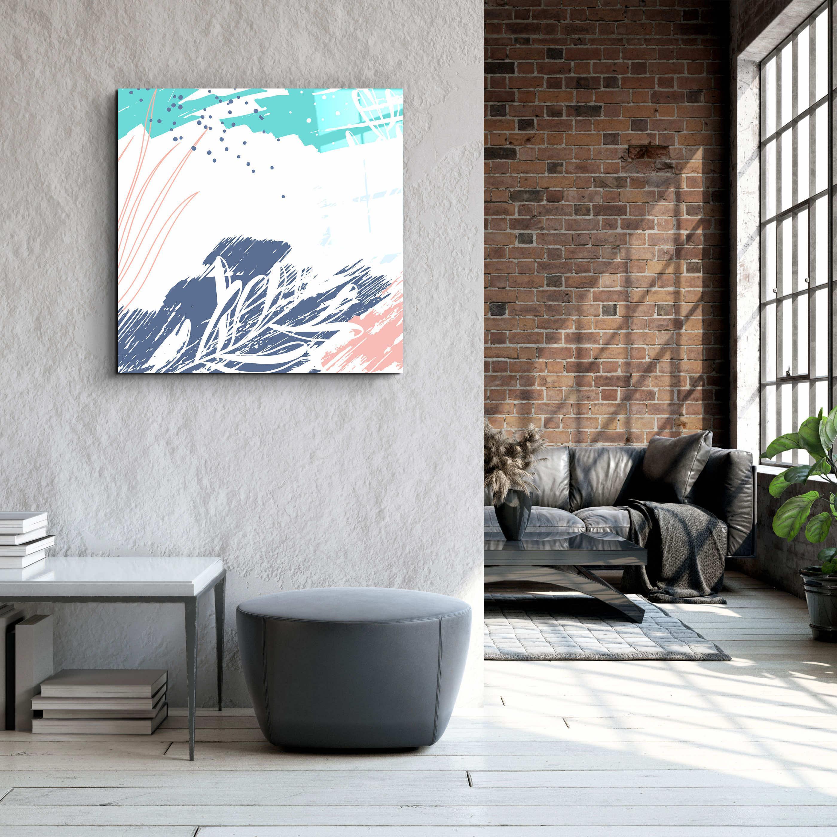 ."Pastel Patterns V2". Designer's Collection Glass Wall Art - ArtDesigna Glass Printing Wall Art