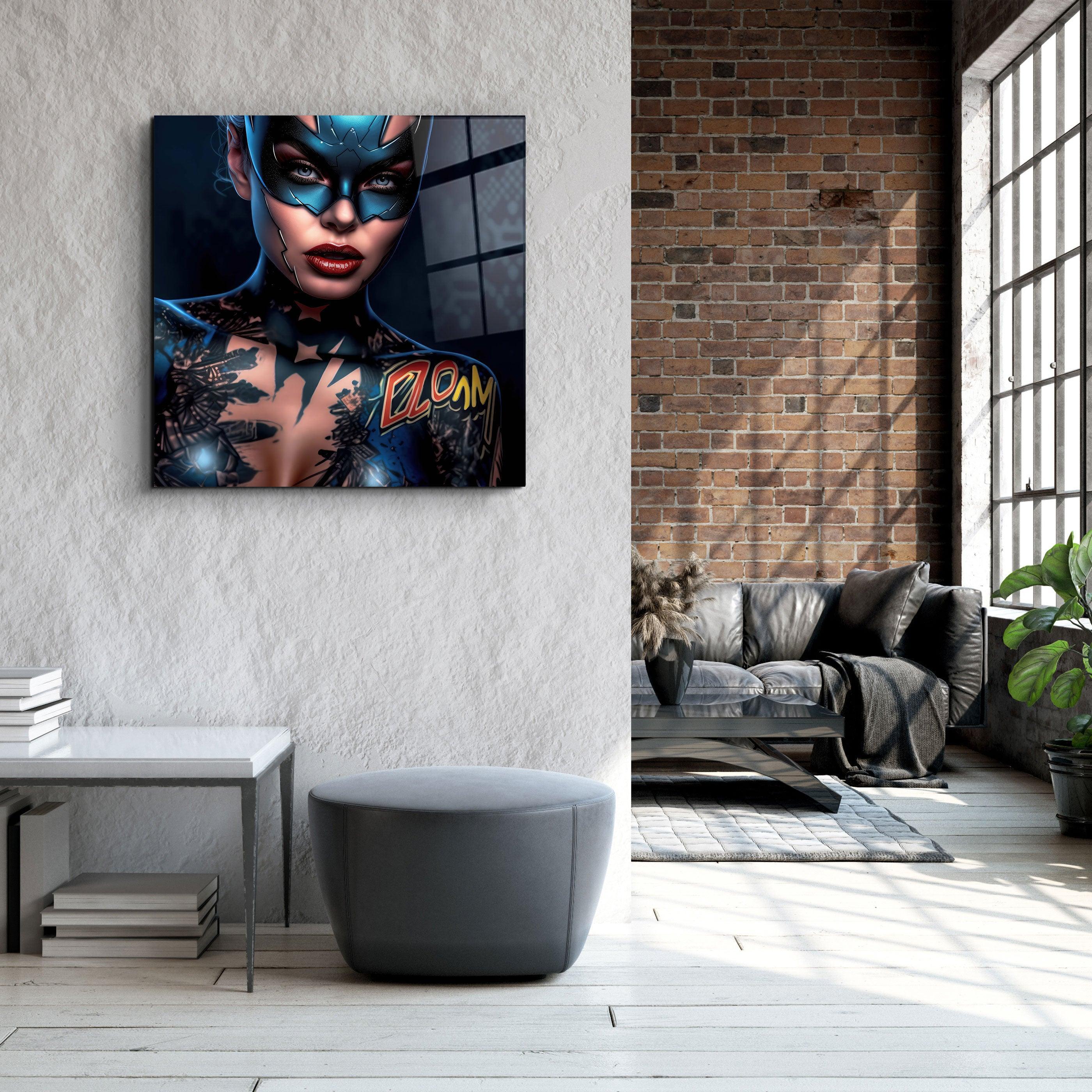 ."Tattooed v5". Designer's Collection Glass Wall Art - ArtDesigna Glass Printing Wall Art