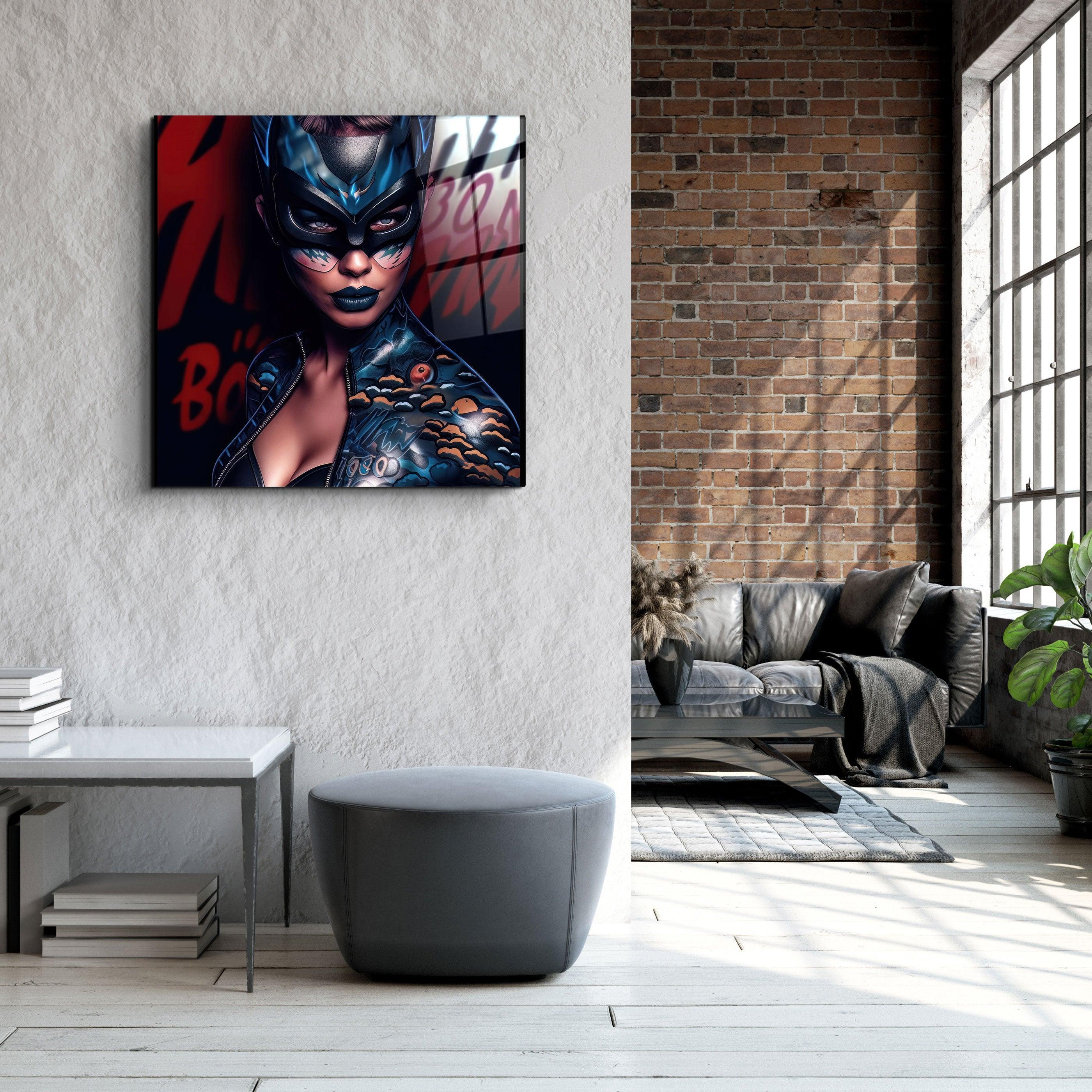 ."Tattooed v4". Designer's Collection Glass Wall Art - ArtDesigna Glass Printing Wall Art