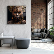 ."Woman Warriors 1". Secret World Collection Glass Wall Art - ArtDesigna Glass Printing Wall Art
