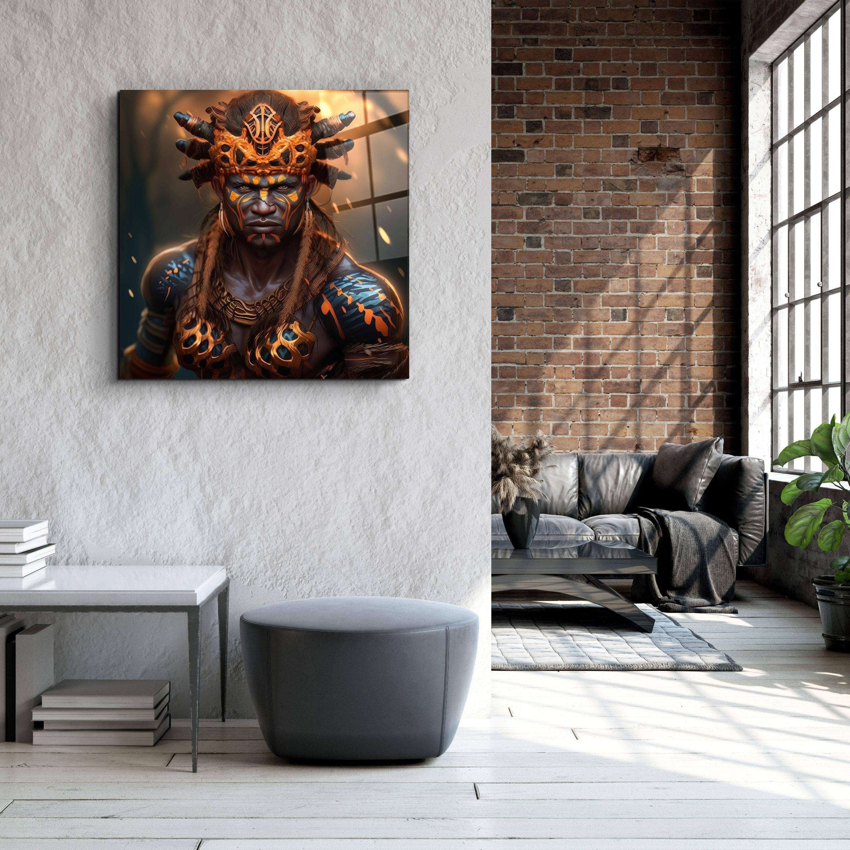 ."Warriors 3". Secret World Collection Glass Wall Art - ArtDesigna Glass Printing Wall Art