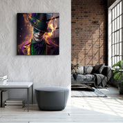 ."Joker of the Dark Side". Secret World Collection Glass Wall Art - ArtDesigna Glass Printing Wall Art