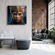 ."Woman Warrior 3". Secret World Collection Glass Wall Art - ArtDesigna Glass Printing Wall Art