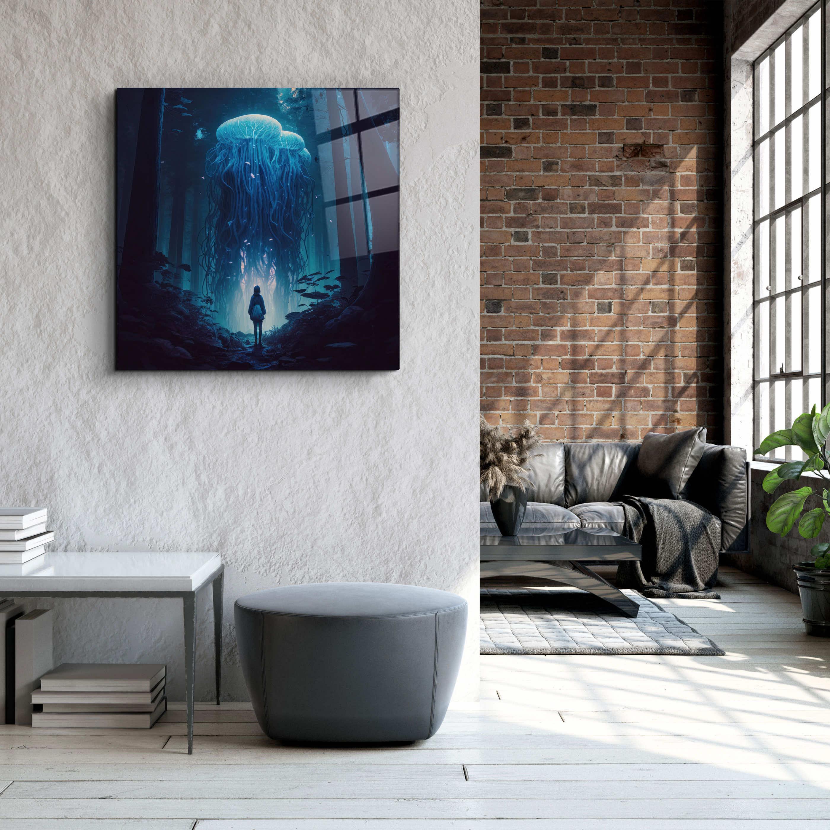 ."Alone in the Secret Forest V1". Glass Wall Art - ArtDesigna Glass Printing Wall Art
