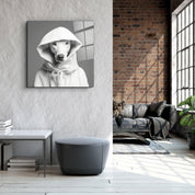 ."Stylish Dogs - V1". Designer's Collection Glass Wall Art - ArtDesigna Glass Printing Wall Art