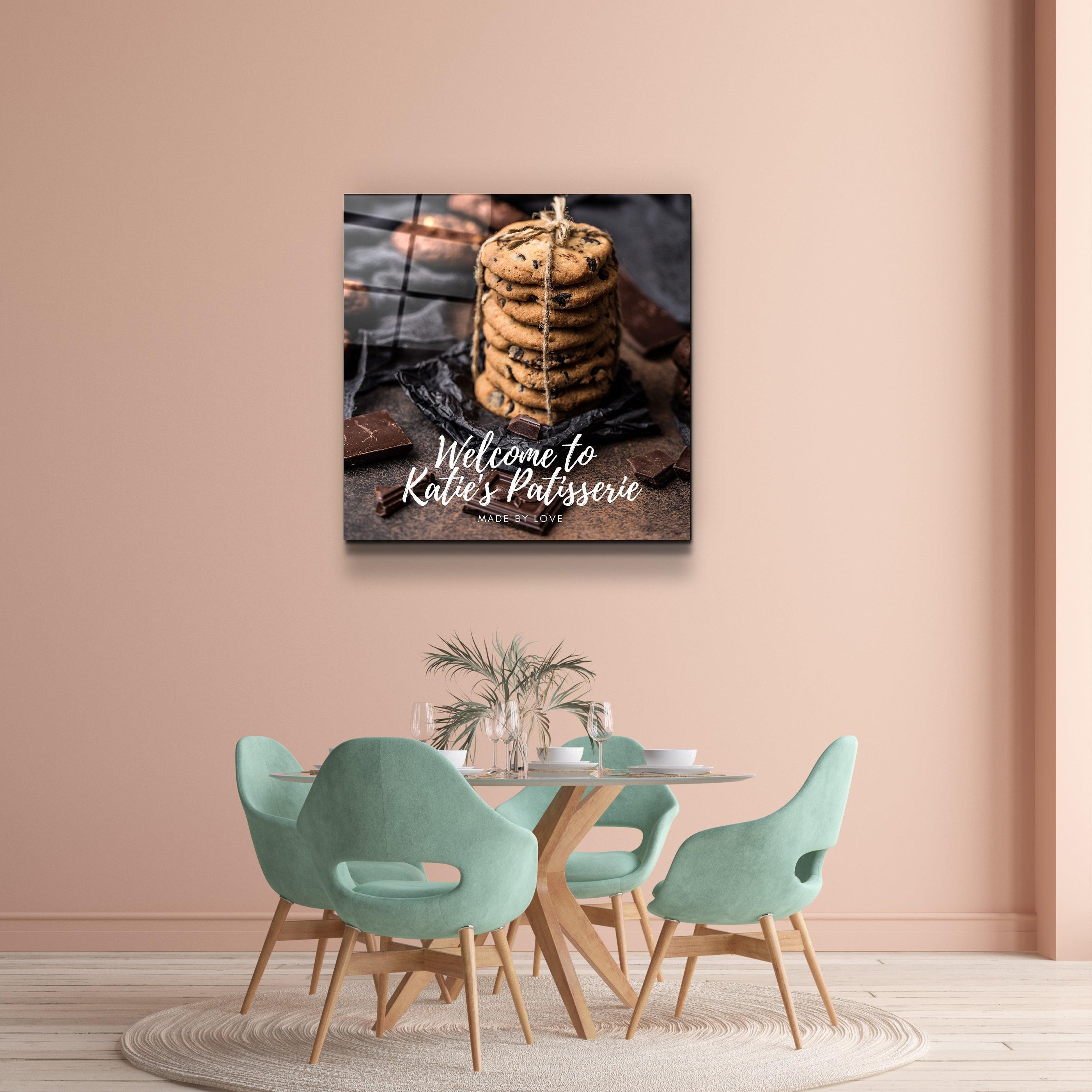 ."Custom Printing". Your Cafe - Kitchen Glass Wall Art - ArtDesigna Glass Printing Wall Art