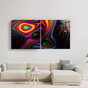 ・"Twisted Rainbow - Duo"・Glass Wall Art - ArtDesigna Glass Printing Wall Art