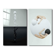 ・"SupraHeads-Duo"・Designer's Collection Glass Wall Art - ArtDesigna Glass Printing Wall Art