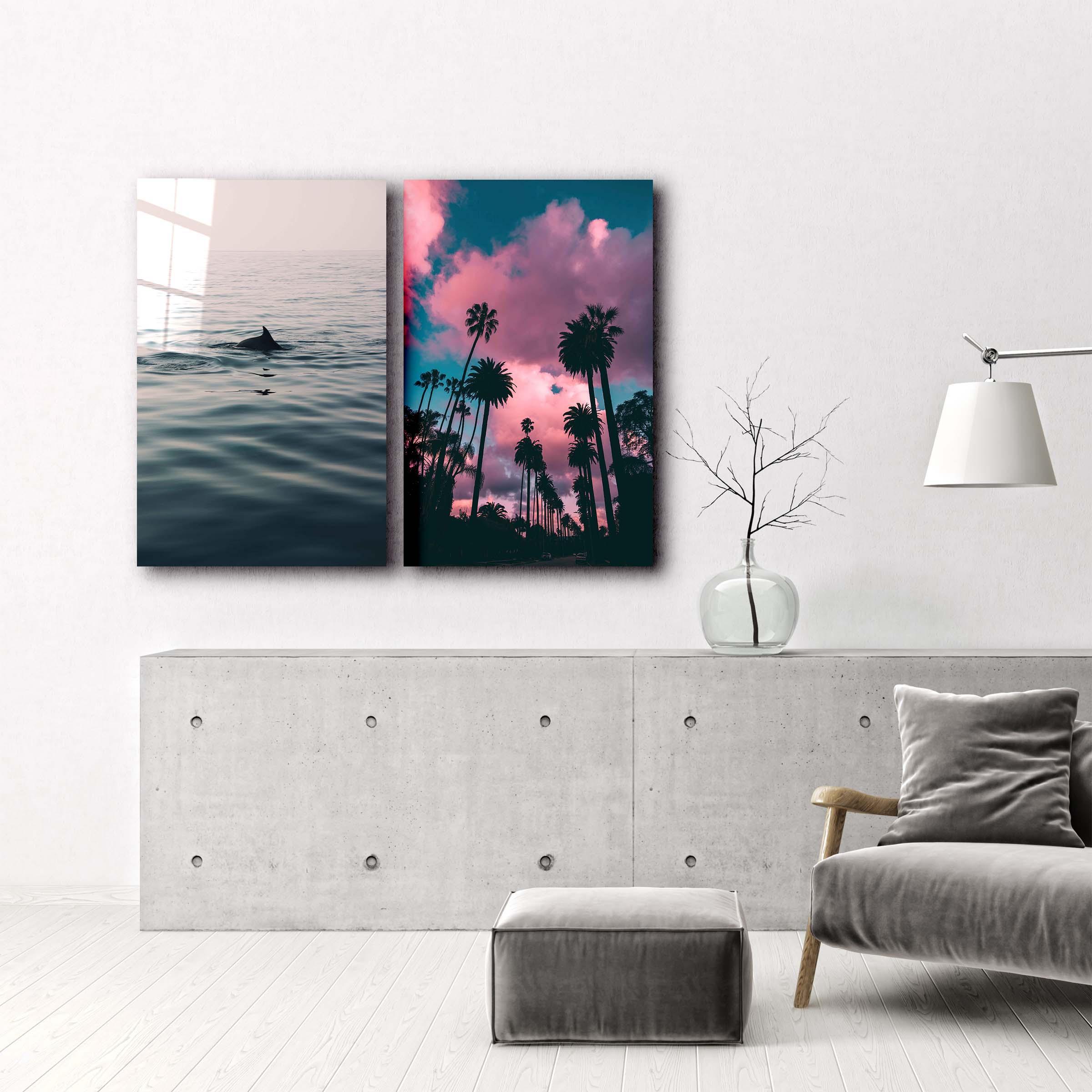 ・"Feel the Ocean-Duo"・Designer's Collection Glass Wall Art - ArtDesigna Glass Printing Wall Art