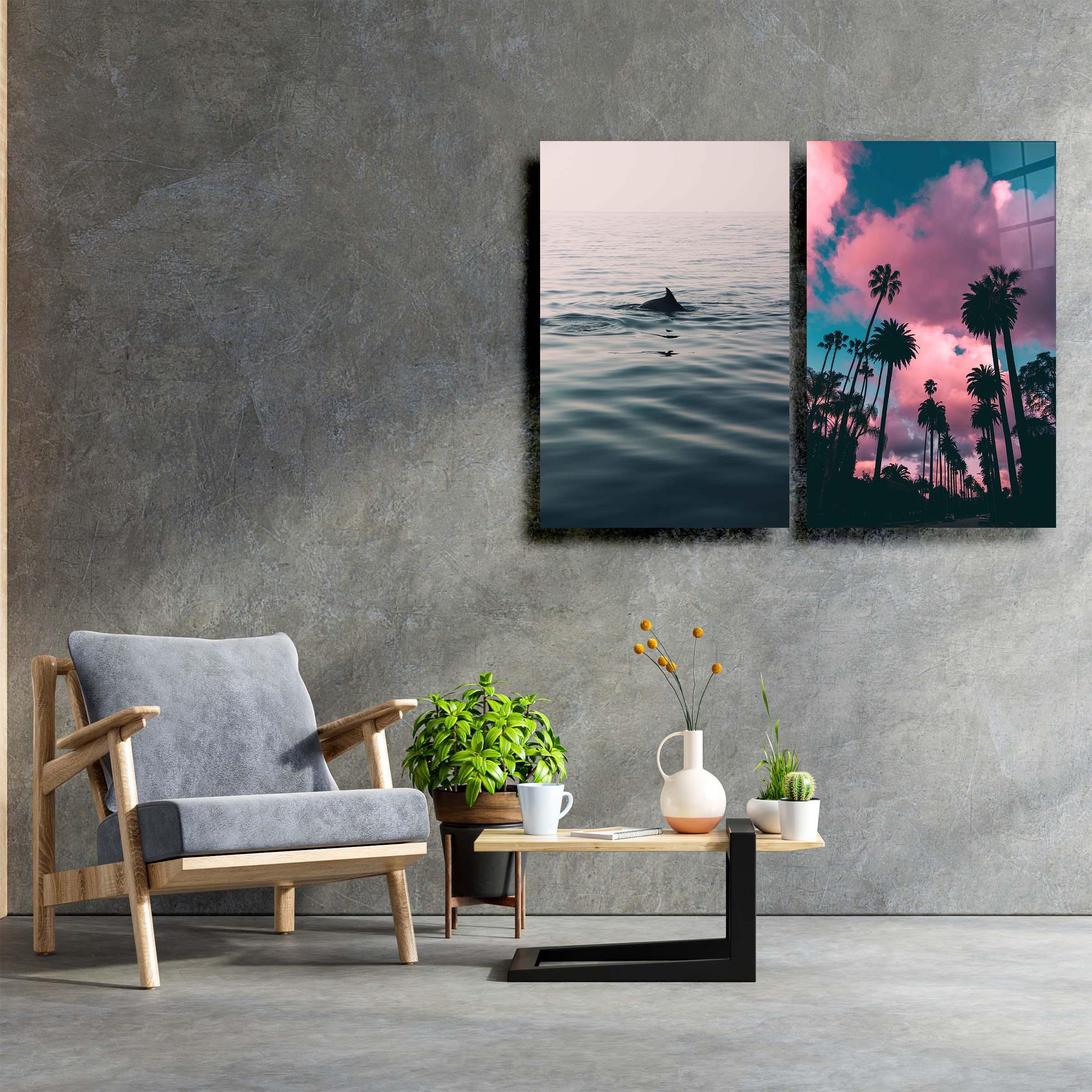 ・"Feel the Ocean-Duo"・Designer's Collection Glass Wall Art - ArtDesigna Glass Printing Wall Art