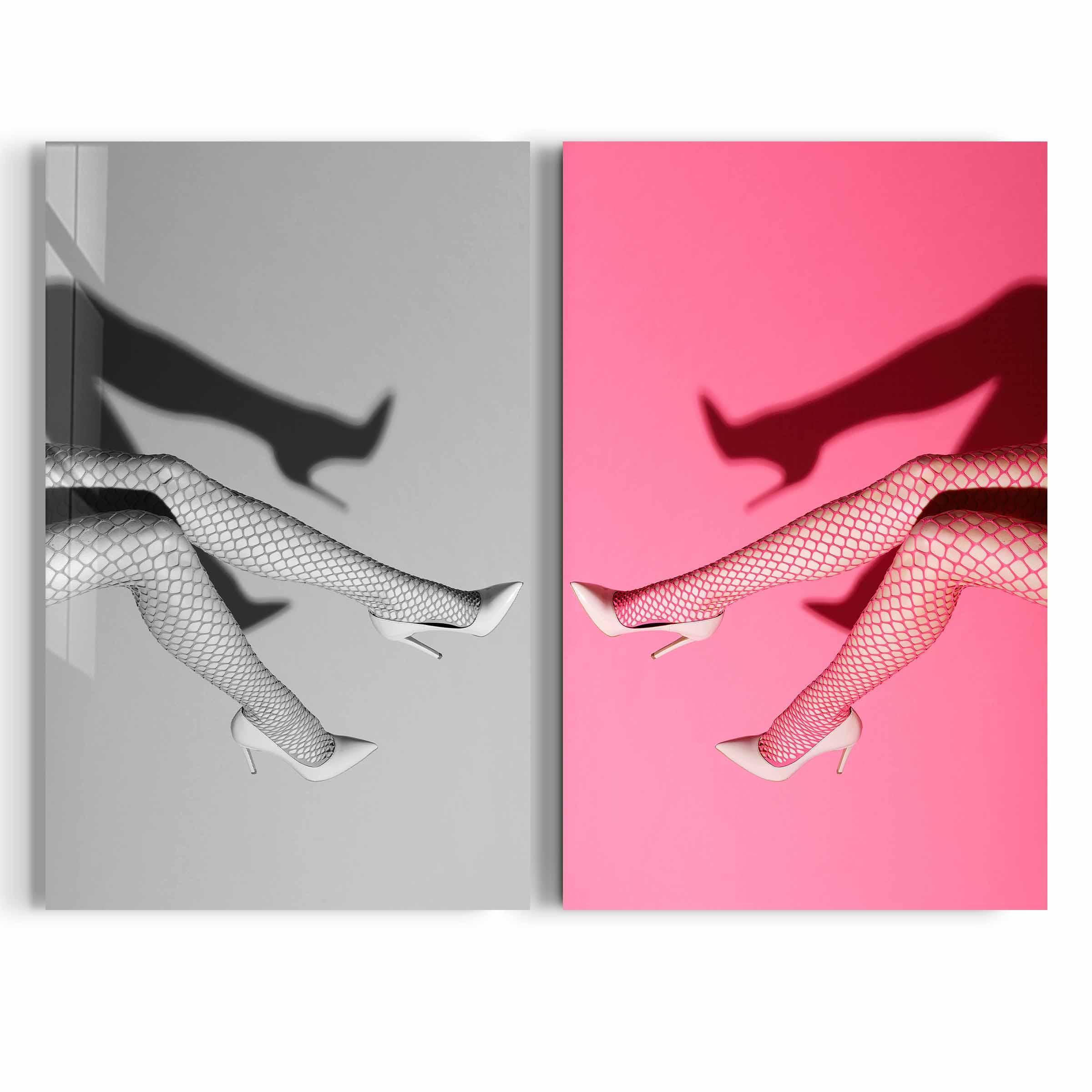 ・"Retro Socks - Duo Set"・Designer's Collection Glass Wall Art - ArtDesigna Glass Printing Wall Art