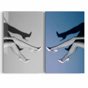 ・"Retro Socks - Duo Set"・Designer's Collection Glass Wall Art - ArtDesigna Glass Printing Wall Art