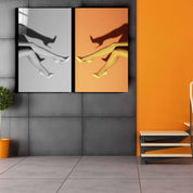 ・"Retro Socks - Duo Set"・Designer's Collection Glass Wall Art - ArtDesigna Glass Printing Wall Art