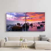 ・"Stones - Duo"・Glass Wall Art - ArtDesigna Glass Printing Wall Art