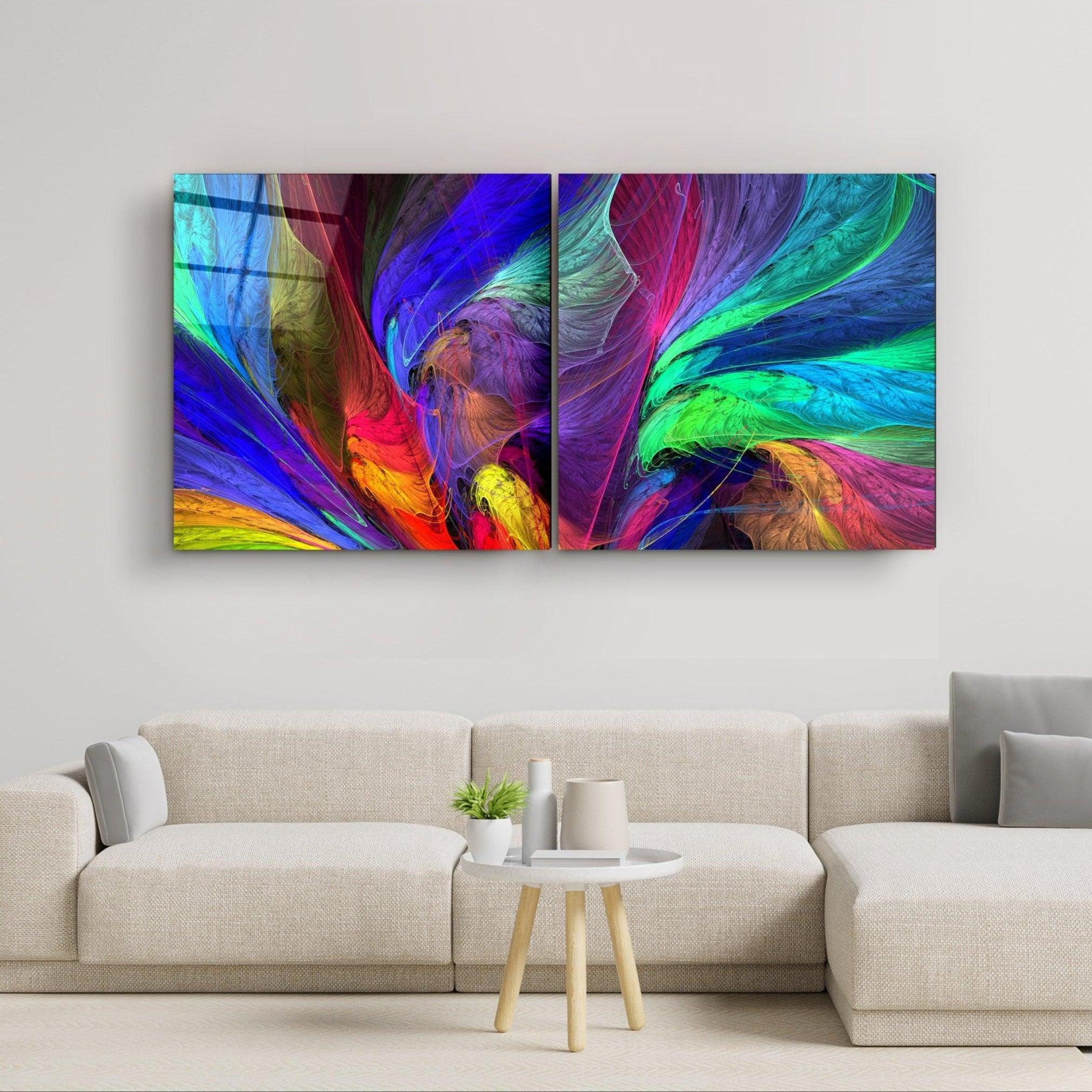 ・"Colorized - Duo"・Glass Wall Art - ArtDesigna Glass Printing Wall Art