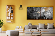 ・"Black Marble - Duo"・Glass Wall Art - ArtDesigna Glass Printing Wall Art