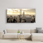 ・"NYC - Duo"・Glass Wall Art - ArtDesigna Glass Printing Wall Art
