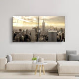 NYC Duo | Glass Wall Art