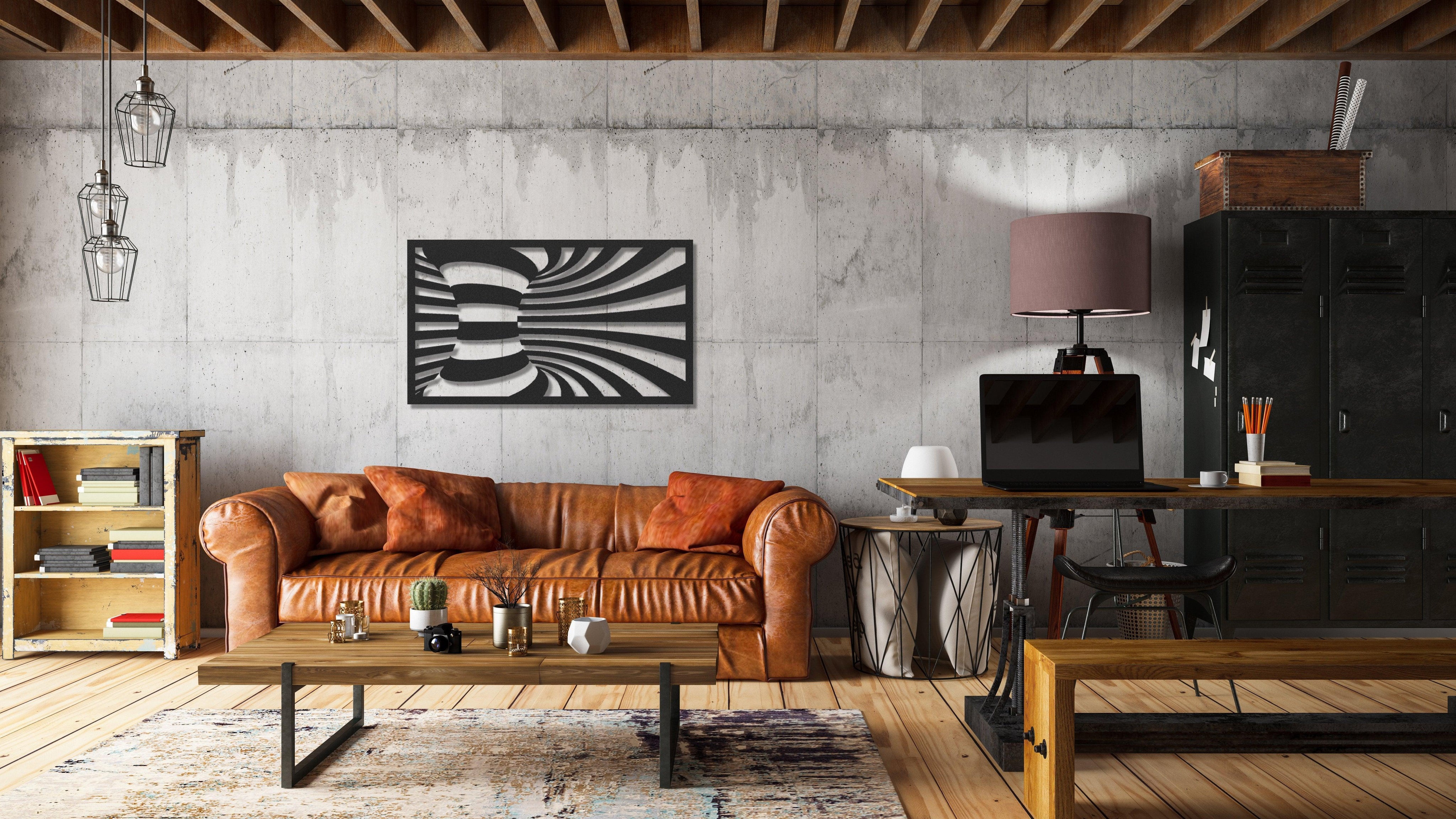 ・"Spiral L"・Premium Metal Wall Art - Limited Edition - ArtDesigna Glass Printing Wall Art