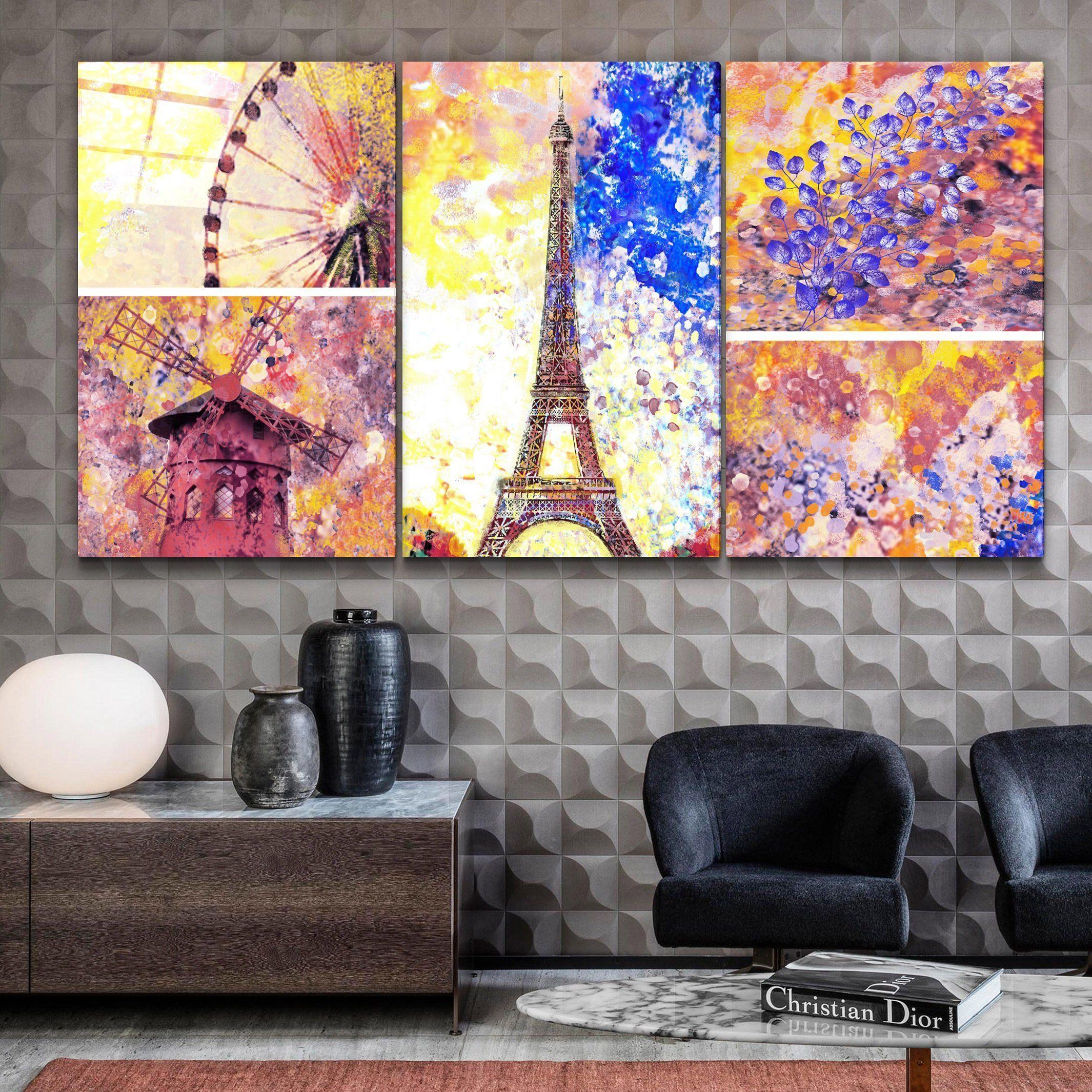 ・"Paris - Trio"・Glass Wall Art - ArtDesigna Glass Printing Wall Art