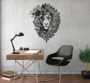 ・"Astro Lion"・Premium Metal Wall Art - Limited Edition - ArtDesigna Glass Printing Wall Art
